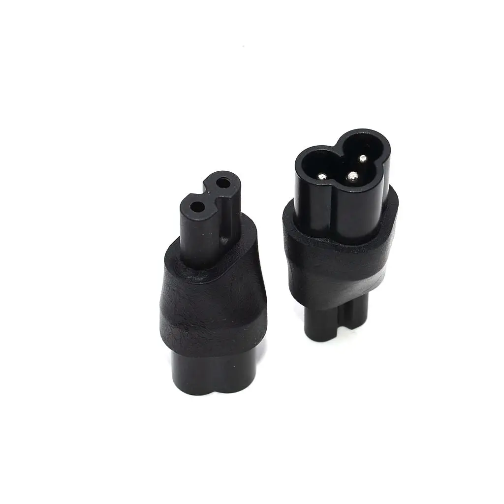 

IEC 3Pin Female to 2Pin Male IEC 320 C6 to C7 power adapter, IEC 320 C6 Micky male to C7 2 pin female power adapter