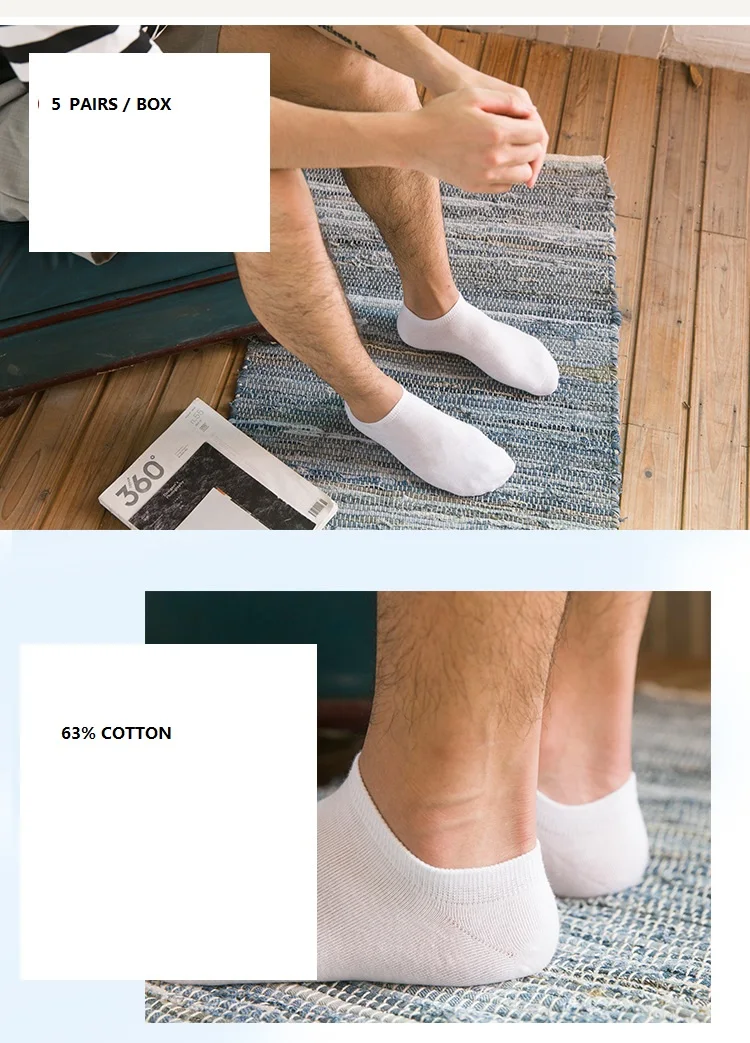5 пар Новое поступление для мужчин носки для девочек повседневное Летний стиль Box упакованы Дышащие носки Мужская одежда носки дропшиппинг