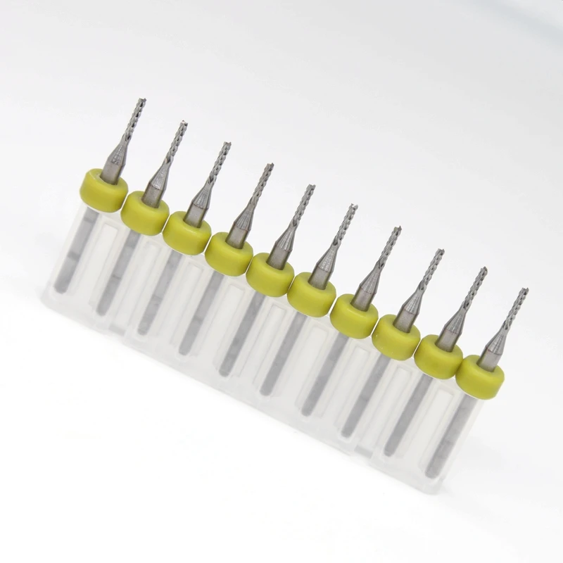 HANGXIN 10 шт./лот 1 4 мм твердосплавная машина для резки кукурузы PCB концевые фрезы ЧПУ