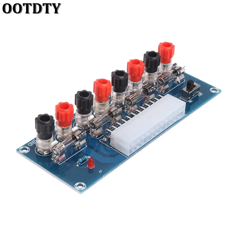 OOTDTY XH-M229 24 دبوس حاسوب شخصي مكتبي الطاقة ATX نقل مجلس امدادات الطاقة اختبار وحدة