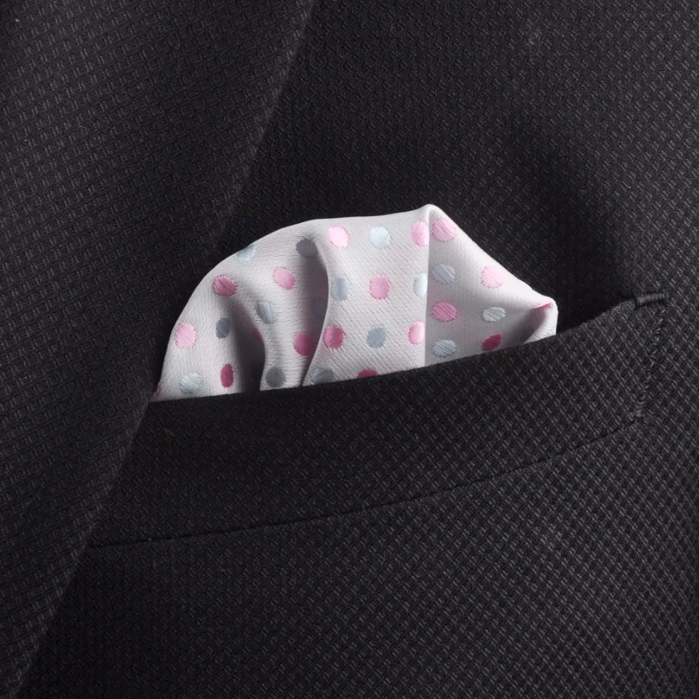 CiciTree 6 шт./компл. красочные в крупный горошек Для Мужчин's носовой платок из полиэстера Для мужчин платок для свадьбы полотенце для сундуков носовой платок банкет