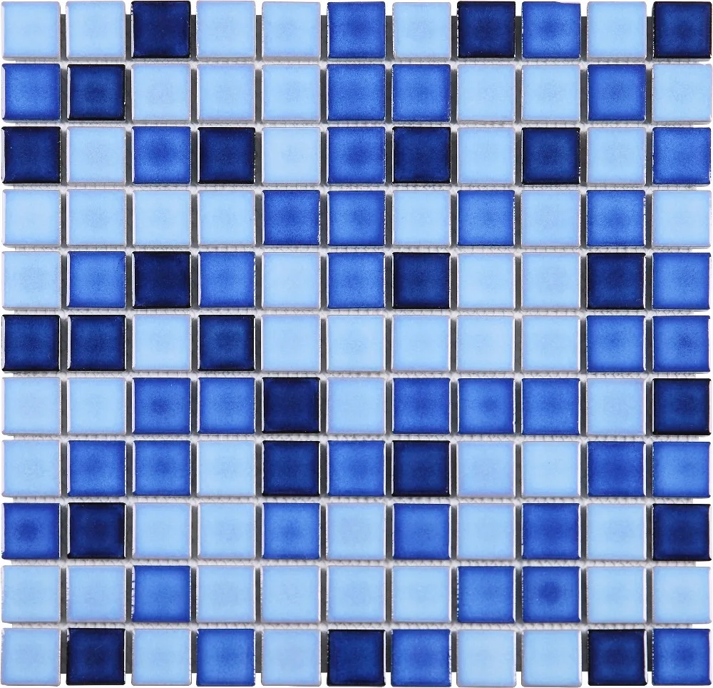 1 X1 水泳プールタイル ブルーモザイクタイル Tcj2530 壁紙 Aliexpress