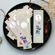 30 шт./кор. цветы хрустальная бумага Bookmarks kawaii детские канцтовары офисный школьный принадлежности papelaria подарки для детей