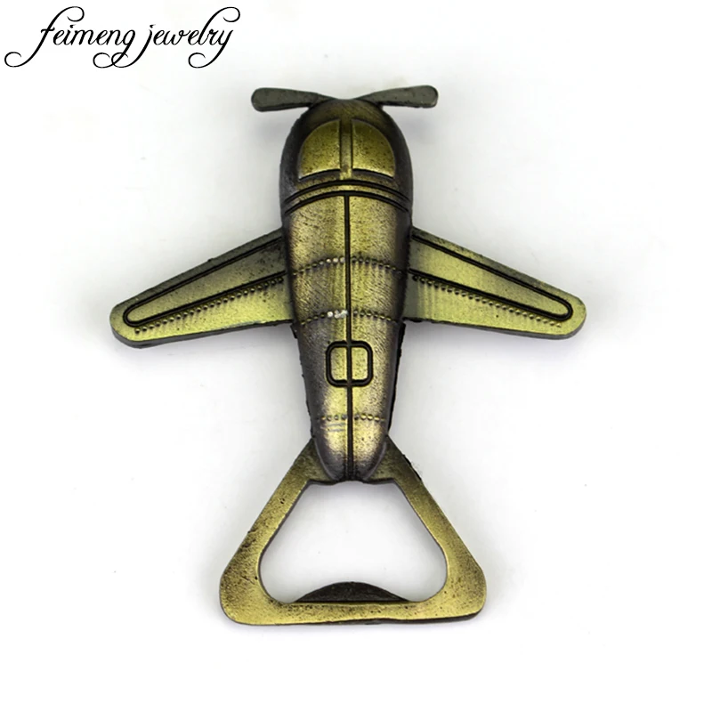 New Antique Fighter Airplane Bottle Opener Travel Destination Adventure