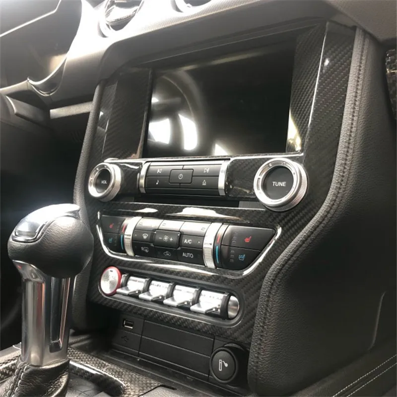 Детали для внутренней панели из углеродного волокна аксессуары Ford Mustang 2015 +|accessories