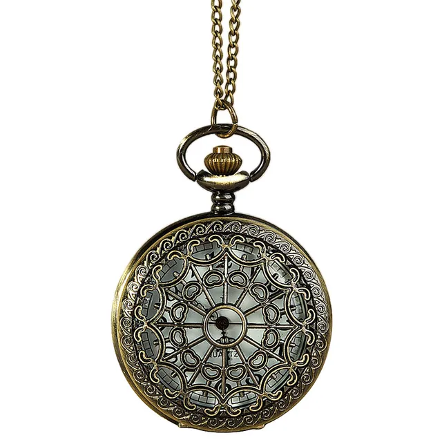 Fashion Ladies Watch Vintage Bronze Tone Spider Web Design Chain Pendant Men's P Fashion Ladies Watch Vintage Bronze Tone Spider Web Design Chain Pendant Men's P