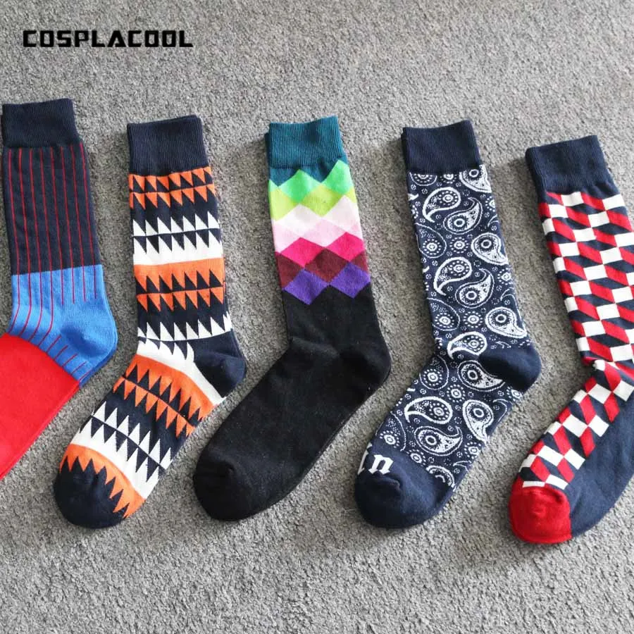 [COSPLACOOL] Новые Летние Стильные разноцветные модные хлопковые носки разных цветов
