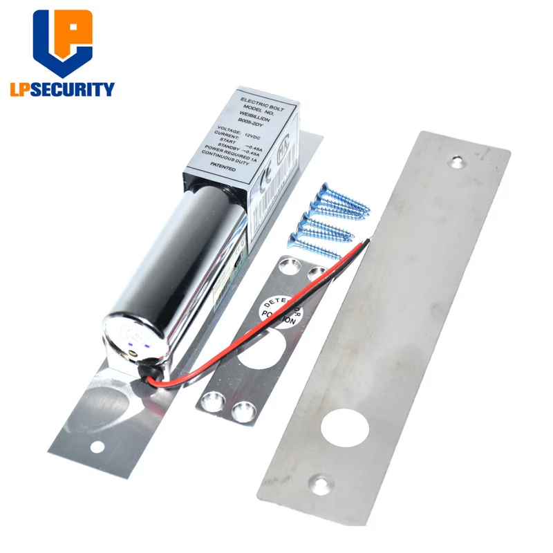 Low Temperature time delay Electric Bolt Lock 5-Lines DC 12V Heavy duty Fail Safe Drop Gate Door Access Control Security system