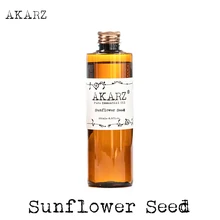 AKARZ, известный бренд, Масло из семян подсолнечника, натуральная ароматерапия, высокая емкость, уход за кожей тела, массажное спа-масло, базовое масло