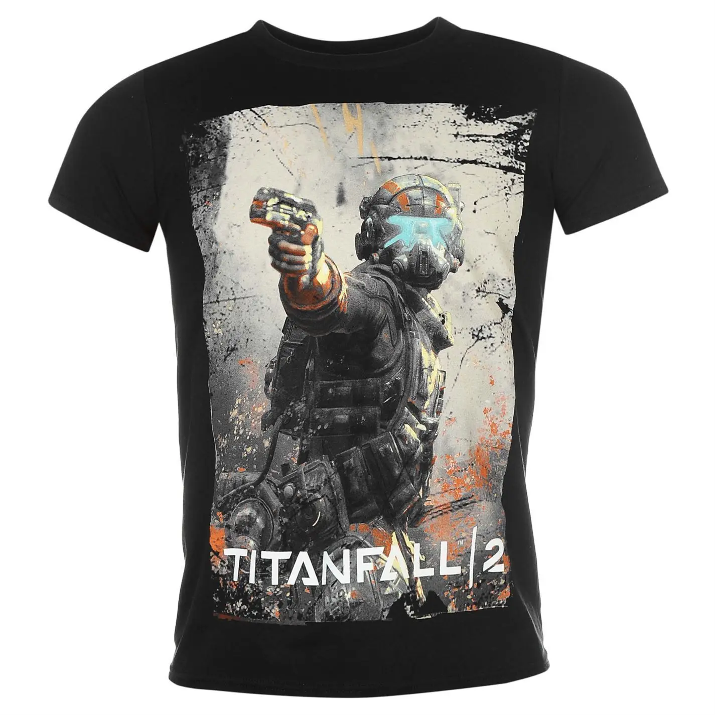 Titanfall 2 футболка мужская черная повседневная одежда Топ Футболка с коротким
