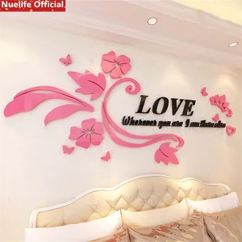

LOVE pattern acrylic crystal stereo wall stickers living room wedding room bedroom sofa background bed decoration wall stickers
