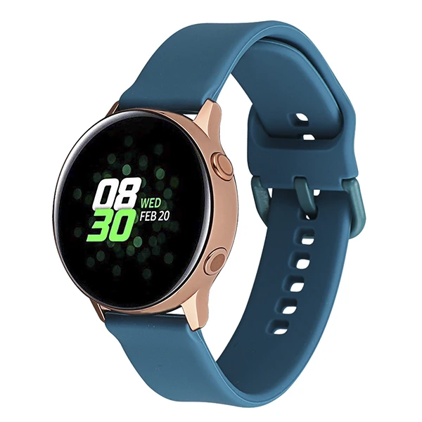 Blue Cyan Ремешок для часов Garmin Forerunner 245/645 мягкий силиконовый 20 мм ремешок для samsung Galaxy Watch Band 42 мм аксессуары - Цвет: Blue Cyan