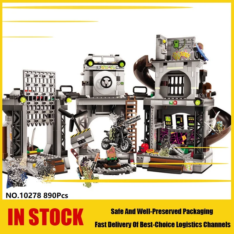 

Bela 10278 890Pcs New Ninja Lair Invasion Building Kit Blocks Children Teenager education Toys Movie Games Compatible with