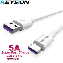 KEYSION Type-C 5A Super Charge USB Cable For Oneplus 7 Pro 6t 1+7 USB C Fast Charging Wire For Xiaomi Redmi Note 7 Mi 9 SE Mi A2