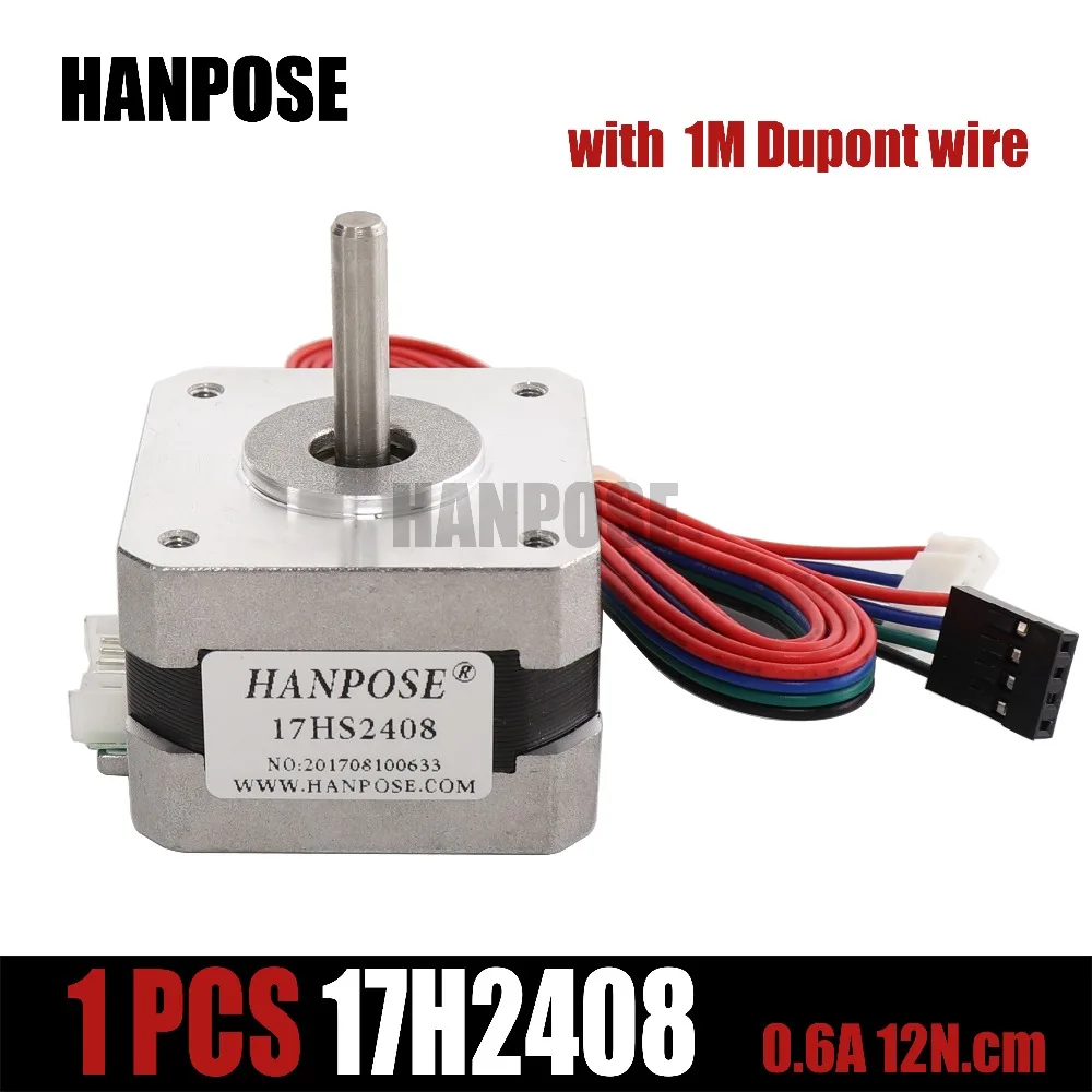 1 قطع 17HS2408 4-الرصاص نيما 17 محرك متدرج 42 موتور 42 BYGH 0.6A CE CNC الليزر و 3D طابعة