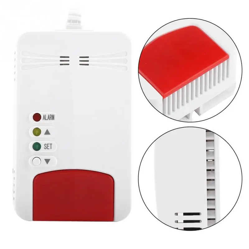 85 260V Alarm Sensor Natural Gas Gas Leakage Warning Detector Household