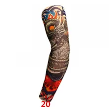 Нарукавники для женщин рукав с татуировками солнцезащитный нейлоновый бейсбольный цифровой многоразовый татуировки для мужчин Летние повседневные стили