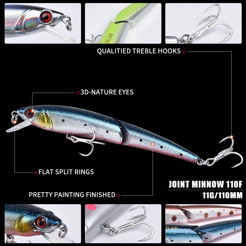 ALLBLUE مشترك أسماك 110F المتذبذب الصيد إغراء العائمة Jerkbait 110 مللي متر 11g البلاستيك الصلب الطعم الاصطناعي بايك جثم معالجة ALLBLUE مشترك أسماك 110F المتذبذب الصيد إغراء العائمة Jerkbait 110 مللي متر 11g البلاستيك الصلب الطعم الاصطناعي بايك جثم معالجة