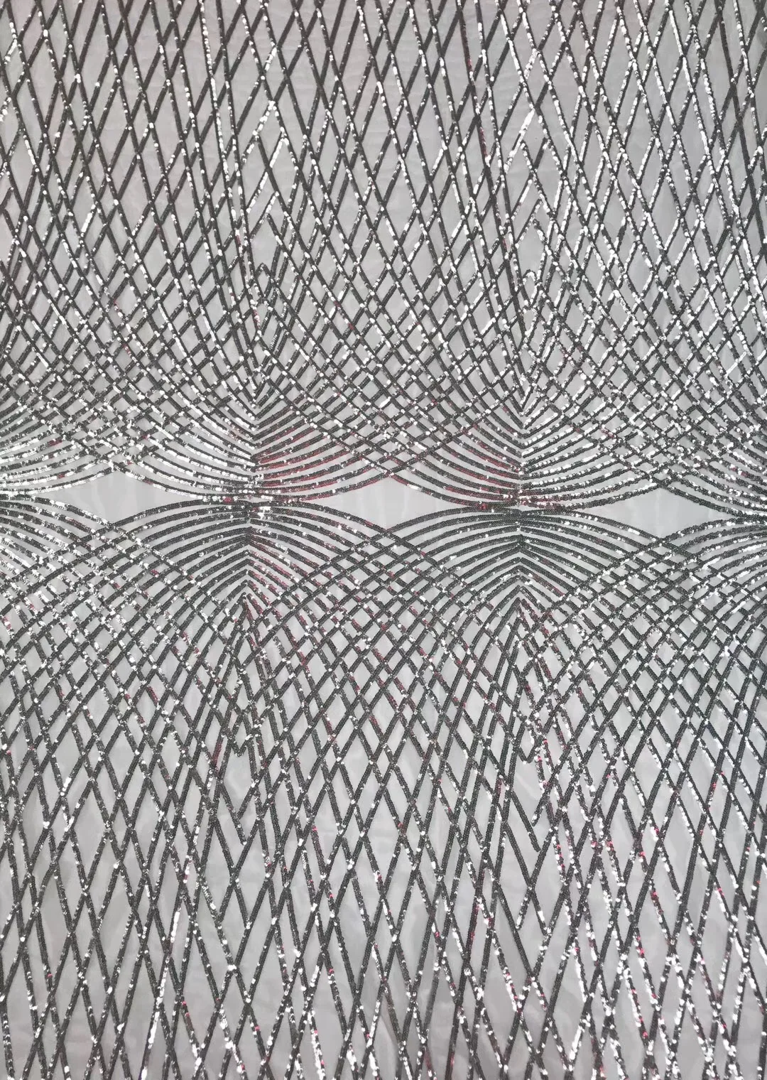 Белый цвет африканская кружевная ткань вышитые нигерийские кружева ткань высокого качества французский Тюль кружевная ткань с блестками L9166