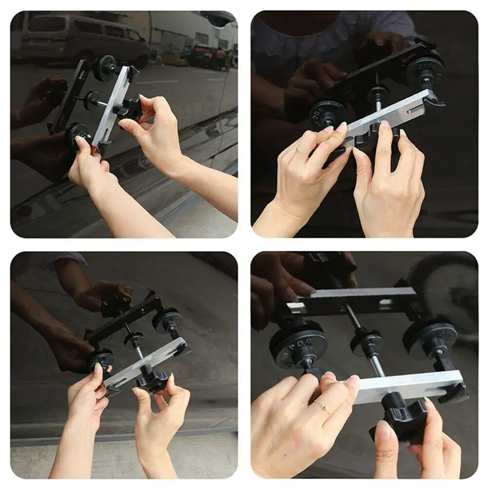 

Car Dent Repair Body Damage Fix Tool Pulling Bridge Puller Dent Removal Glue Tabs Hand Repair Tools Kit Paintless Universal