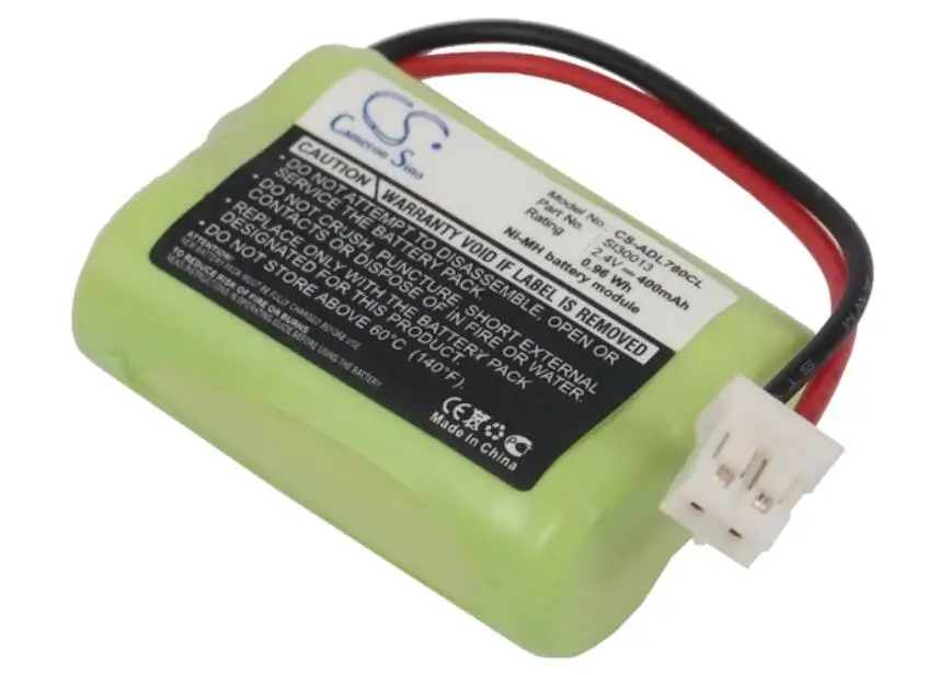 Аккумулятор Cameron Sino 400 мАч для AUDIOLINE DECT 7500 Micro 7501 7800 SWITEL MD9300 MD9500 MD9600 MD9700 SL30013 |