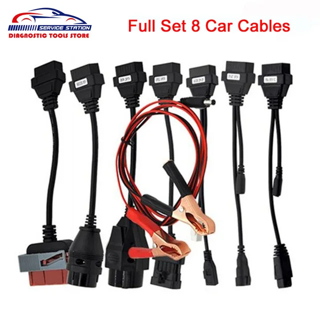 

Full Set 8 Truck Cables Car Cables Diagnostic Tool Interface OBD II Scanner Cable for TCS CDP Pro Plus Multidiag OBD2 Cables