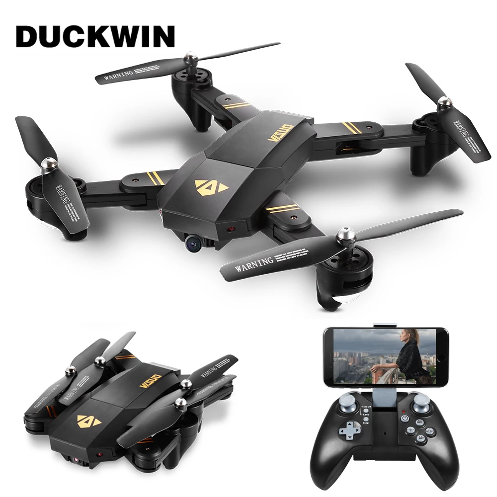 

VISUO XS809W WIFI FPV With Wide Angle HD Camera High Hold Mode Foldable Arm RC Quadcopter RTF Min Drone RC Helicopter Toys