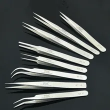 Safe Anti-static Stainless Steel Tweezers Repair Maintenance Eyelash Extension Tools ESD Highly Recommended