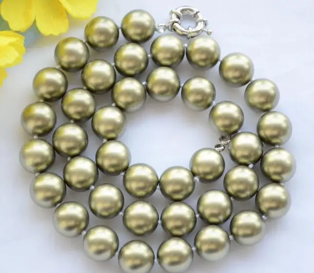 

song voge gem nanJ1995 bronze round SOUTH SEA SHELL PEARL NECKLACE