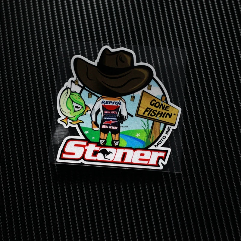 

NO.TC005 FREE SHIP MOTO GP SKB Casey Stoner car reflective stickers racing decals motorcycle sticker for Motocross ATV Helmet