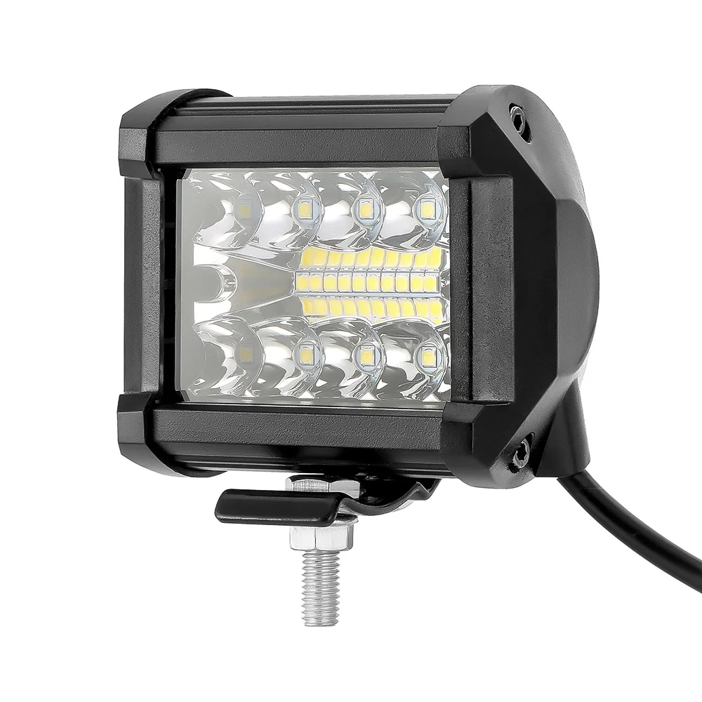 

60W 4 inch LED Bar Flood Spot LED Work Light 12V 24V Off Road LED Light Bar for 4x4 motorcycle 6000K LED Bar Boat Lamp