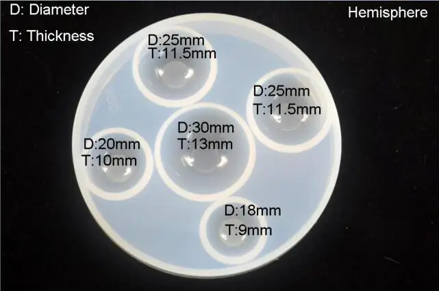 1 шт. силиконовая форма в форме полушара из эпоксидной смолы | Дом и сад