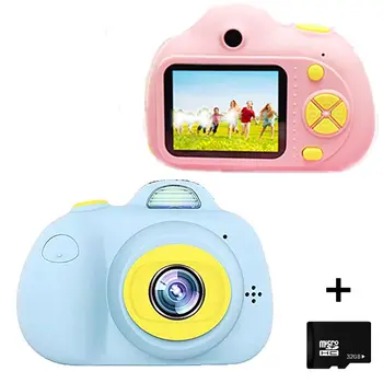 

Kids Camera Toys Gifts For Shockproof Toddler Camera & Camcorder With Soft Silicone Shell For Outdoor Play