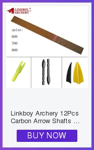 Setas de Carbono Tiro com Arco Nock para Recurvo Linkboy Eixo 4 Polegada Turquia Pena 80gr Dicas Arco Composto Tiro 12 Pçs Sp400-1000 6 com arco eixo sp400-1000 4 polegada turquia