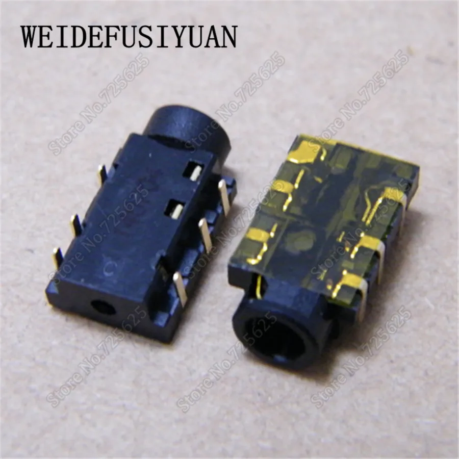 6 контактный разъем для наушников ноутбука Asus X550C D522C X552E|headphone jack socket|asus socketsocket asus |