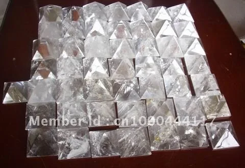 

10 NATURAL CLEAR QUARTZ CRYSTAL PYRAMIDS Wholesale Price,Free shipping