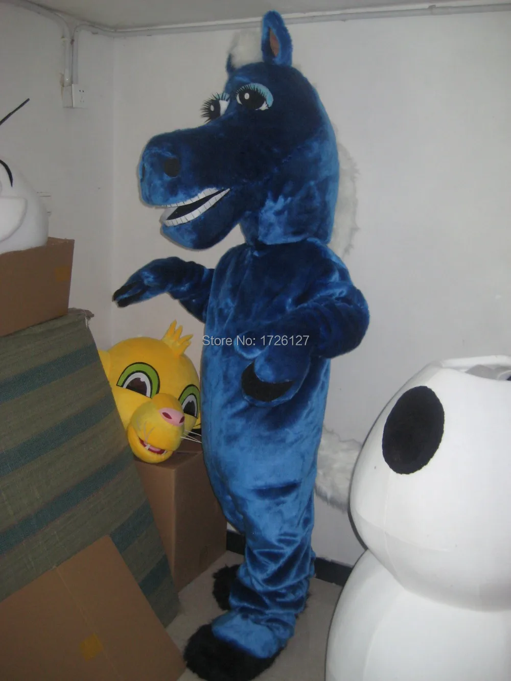 Mascotte Blue Horse Mascot Costume Custom Fancy Costume Anime Cosplay Kit Mascotte Tema Fancy Dress Costume Di Carnevale