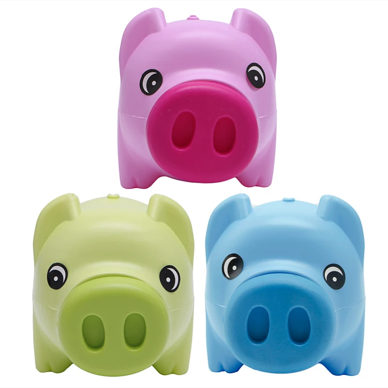 Baby Plastic Piggy Bank Coin Money Cash Collectible Saving Box Pig Kids Toy New