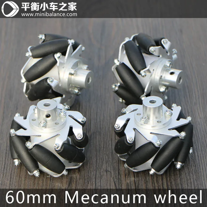 A set of 4 Mecanum wheels 60mm omnidirectional wheelsin Home