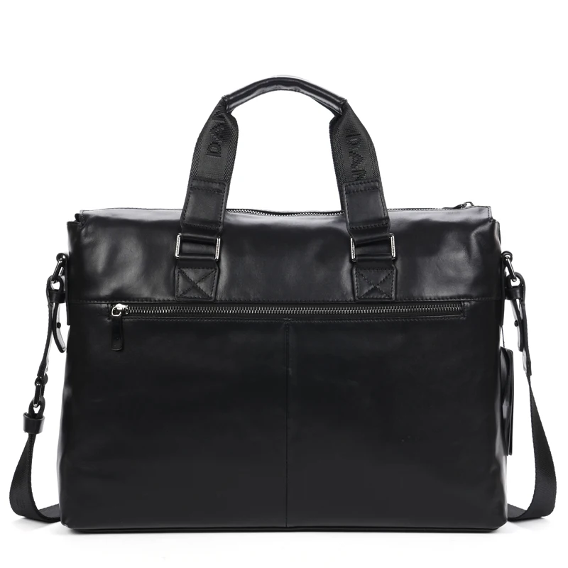 Main Noir Porte brown Black Mode D'affaires Cuir documents Danjue Sac Portable Ordinateur Sacs Brun Fourre De Hommes Éclair Avec tout D'épaule En Fermeture Véritable À 0S0UnfYg