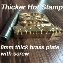 2.0 Thicker Customize Hot Brass Stamp Iron Mold,Personalized Mold heating on Wood/Leather,league DIY gift,Custom Design