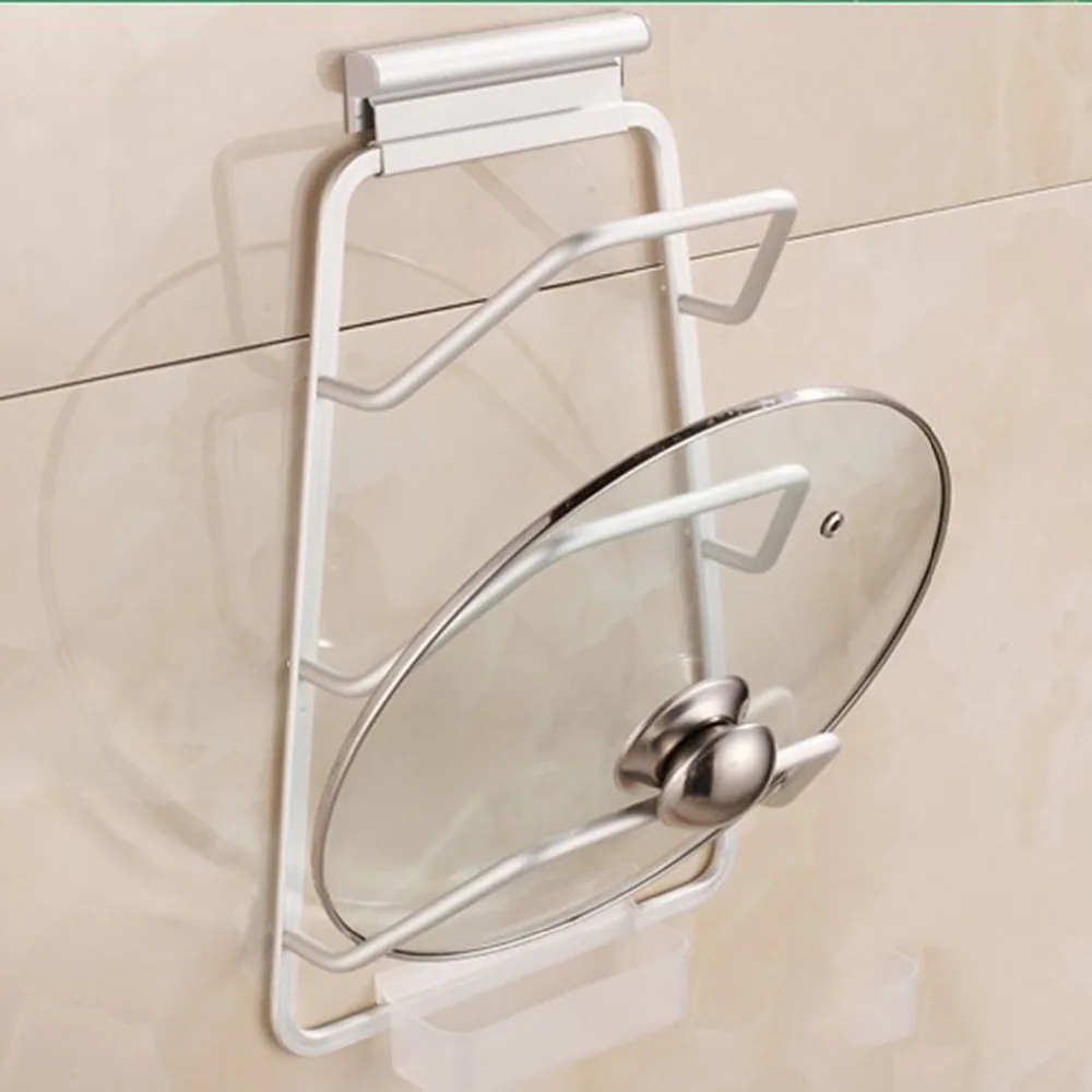

Cabinet Door Hook Pan Pot Cover Lid Rack Stand Stove Organizer Kitchen Storage Holder Rack Shelf Kitchen Accessories 3-layers