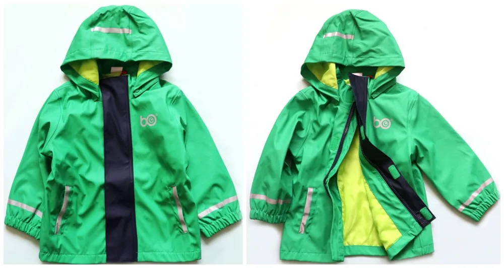 Комплекты одежды для девочек Розничная, популярные модели, Детский костюм для мальчиков(зеленая куртка с динозавром+ нагрудник