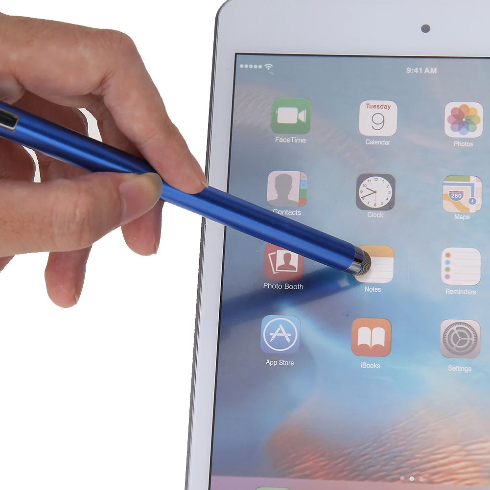Универсальный металлический микро-Волоконный сенсорный экран устройства ручка стилус емкостный карандаш для iPod/iPad/мобильного телефона/планшета/Pad/PC