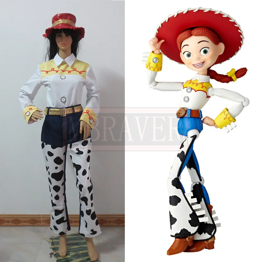 Toy Story O Yodeling Vaqueira Jessie Top Roupa Calças