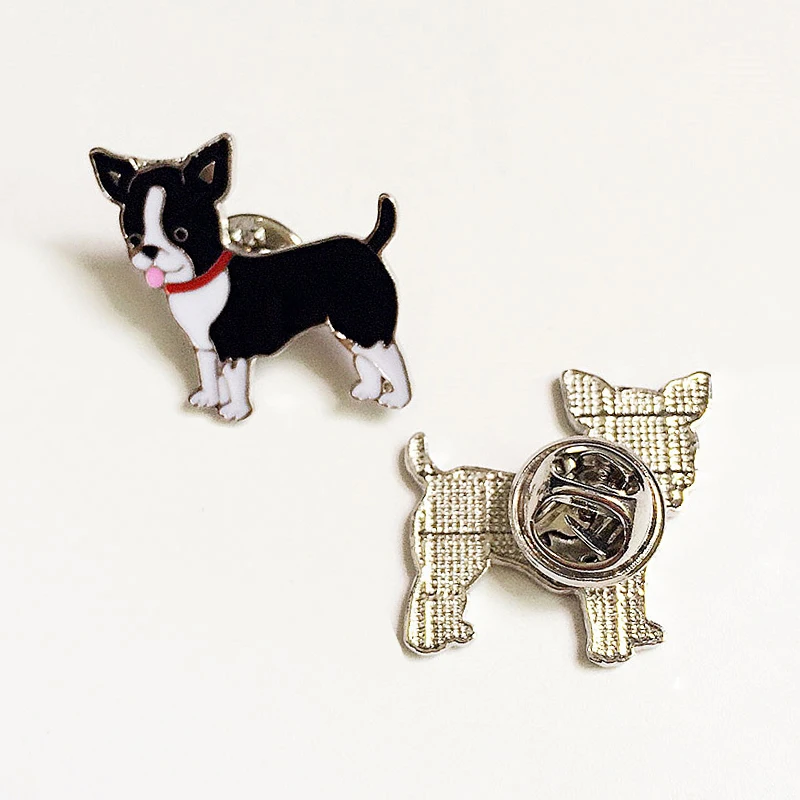 ジャックラッセルテリアブローチ女性用金属合金動物ペット犬ブローチピンバッジバッグハットジュエリーブローチ子供用友達 - AliExpress
