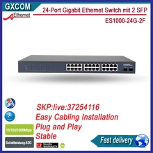 24-Порты и разъёмы гигабитный Ethernet-коммутатор с 2 SFP