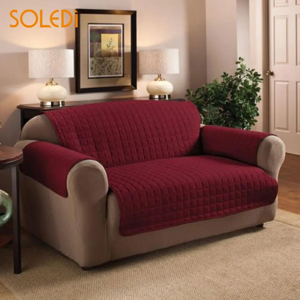 SOLEDI 116*188cm Sofa Throw Quilted Sanding Waterproof Reversible Sofa