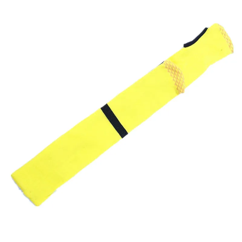 New 8 Colors Elastic Telescopic Fishing Rod Sleeve Cover Thick Fish Pole Protector Storage Bag Pouch - Цвет: Цвет: желтый