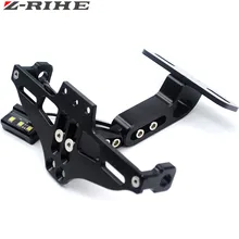 Motorcycle Adjustable Angle Aluminum License Number Plate Frame Holder Bracket For honda CR CRF XR XL CRM 85 125 150 230 250 450
